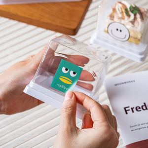 Hộp nhựa đựng bánh cắt sẵn, chất liệu thực phẩm, dày dặn, chắc chắn, dùng đựng mousse, bánh ngọt, hộp đựng bánh PET dùng mang đi, hộp đựng bánh tiramisu, bánh nướng - Product Image 6