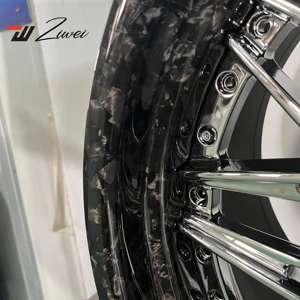 ZW forjado 2 piezas 8x170 Deep Dish negro cromado acabado ruedas para Ford F250 F350 Super Duty Truck Off Road 22 24 26 28 pulgadas llantas - Product Image 6