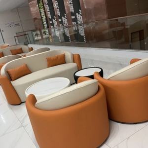 Conjunto de Sofá Individual y Mesa de Centro Zxm, Diseño Simple y Lujoso para Salón de Belleza, Centro de Exposiciones, Silla de Espera para Negociaciones - Product Image 5