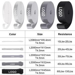 Wholesale Custom Printed Pull Up Assist <b>Bands</b> Elastic Latex Power Resistance <b>Bands</b> for Gym <b>Workout</b> Assisted Pull Up Stretching - Product Image 2