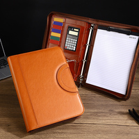 Carpeta Portadocumentos de PU, Organizador de Archivos, Personalizable, con Anillas, Planificador, Calculadora, Ranuras para Tarjetas, Carpeta de Documentos para Oficina