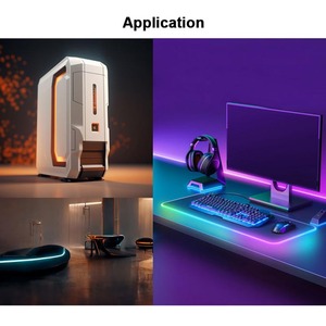 5 mét COB Strip 5V rgbic LED ánh sáng ws2812b cho trang trí trong nhà môi trường xung quanh chiếu sáng cho bàn phím tai nghe loa bằng giọng nói Đồng - Product Image 6