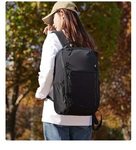 TOUGH SLHS Unisex Nylon <b>Backpack</b> 20-39L Waterproof Zipper Closure <b>Laptop</b> Business Hiking - Product Image 4