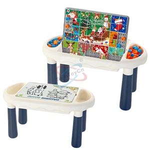 Bộ đồ chơi xếp hình Giáng sinh 3 trong 1 tự làm SamToyCn, đồ chơi STEM, bàn hoạt động di động cho trẻ em, bàn xếp hình với bảng vẽ - Product Image 3