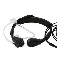 Grosir Headset Mic tenggorokan taktis, Headset Mic tenggorokan tugas berat PTT tahan air kompatibel TYT Radio dua arah