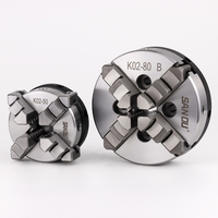 Mandrin de tour à bois miniature SANOU K02-80B 80mm, 4 mors auto-centrant en acier, serrage manuel, précision 0,05mm, personnalisable OEM