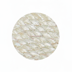 Salvamanteles Redondo Natural de Capiz para un Estilo de Mesa Minimalista y una Cena Diaria Relajante, de Vietnam - Product Image 1