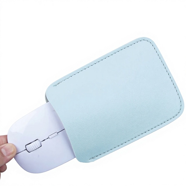 Spot Applicable Apple MagicMouse Mouse Storage Bag PU Leather 13*9.5cm Unisex Wireless Mouse Protective Case