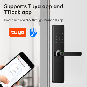 An ninh cao Điện Kỹ Thuật Số khách sạn nhà vân tay khóa cửa xử lý kỹ thuật số cửa thông minh khóa trước - Product Image 4