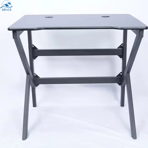 Bán buôn 2025 trực tiếp nhà máy Stylish kim loại chân bàn máy tính với Durable MDF Top mẫu miễn phí chơi game bảng phong cách thời trang - Product Image 1