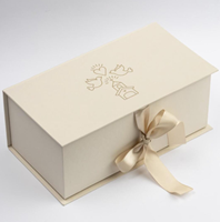 Boîte rigide en forme de livre avec nœud en ruban et insert intérieur pour emballage de parfum en papier artistique, vente en gros