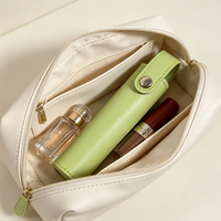 Pochette à parfum minimaliste en cuir PU avec bouton-pression, étui de protection portable pour flacon de parfum, sac cadeau personnalisé