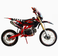 Nouvelle moto cross 125 cm³ monocylindre 4 temps refroidie par air haute performance avec suspension et freins à double disque avant 17 et arrière 14 pouces