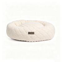 Coussin pour chien Yang Yang Pet, solide, beige, rond, personnalisé, moderne, doux, emballé en carton