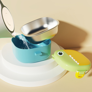 Customized PP Plastic Portable Leak Proof Bento Lunch Box Stainless Steel Baby Food Bowl <strong>Set</strong> With Spoon Scissor for Kids - Product Image 2