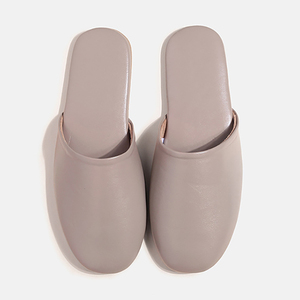 Donne uomo quattro stagioni Casual casa <span class=keywords><strong>pelle</strong></span> di montone casa casa casa tumule traspirante impermeabile <span class=keywords><strong>vera</strong></span> <span class=keywords><strong>pelle</strong></span> pantofole Hotel - Product Image 4