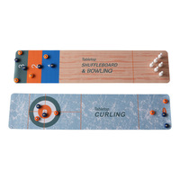 Pochette de jeu de boules, mini-jeu de bowling, jeu de boccia de table, jeu de curling de table, en matériau ABS, emballage en boîte couleur, pour la compétition
