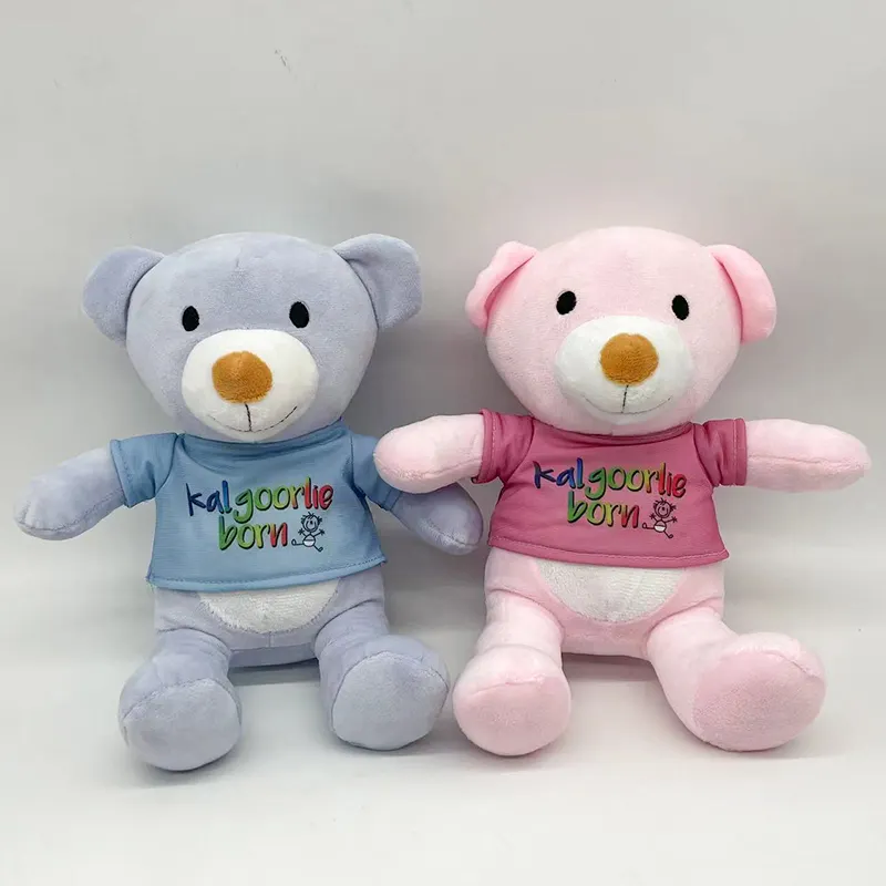 Customizable teddy bears with T-shirt Sublimation Bear T-Shirt Custom Plush Toys New Born Bear