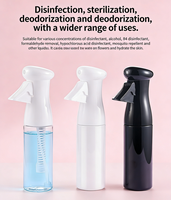 Vente flash - Flacon pulvérisateur à brume fine de grande capacité (200 ml - 500 ml) - Couleurs variées - Luxe - Brume continue pour les cheveux