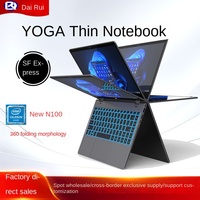 Ordinateur portable professionnel léger et portable N100 Business Office YOGA, Windows 10, 13 pouces, Full HD, mini ordinateur professionnel