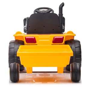 Trattore Bulldozer Elettrico Ricaricabile per Bambini 12V <span class=keywords><strong>con</strong></span> Telecomando, Giocattolo Cavalcabile per 2-7 Anni - Product Image 4