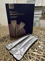 Sachet de Bain de Bouche Portable Violet Blanchissant les Dents Soins Bucco-Dentaires Produits de Beauté Sans Alcool Haleine Fraîche