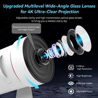 Bande de projecteur Galaxy Ciel étoilé Veilleuse avec mise au point réglable 10 en 1 Projecteur de planétarium pour la décoration de la chambre à coucher Cadeau