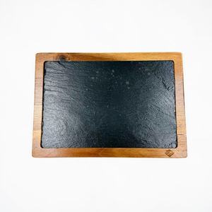 Planche à découper rectangulaire en bois d'acacia, double face, pour steak et aliments cuits, idéale pour les fêtes - Product Image 1