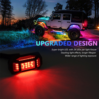 Feux LED RGB DC12V IP68 2835 avec 36 LED pour véhicules tout-terrain, SUV, etc.