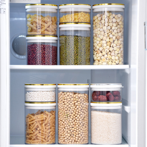Round Transparent <strong>Skinny</strong> Storage Container Clear Plastic Food Storage Jar with Lid for Spaghetti <strong>Pasta</strong> and Dry Goods - Product Image 4