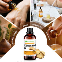 Minyak Akar Licorice 100% Ekstrak Alami Murni Minyak Esensial Manis untuk Perawatan Pribadi & Rambut Aromaterapi Pijat Kesehatan