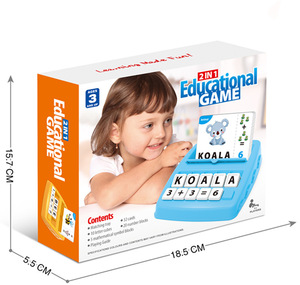 Juego de Ortografía para Contar Palabras en Inglés para Niños, Juguetes de <span class=keywords><strong>Inteligencia</strong></span>, Juegos de Cálculo, Material Didáctico 2 en 1 - Product Image 6