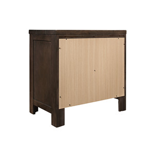 Brown 2-<b>Drawer</b> Nightstand Solid Wood Rustic Design Bedroom <b>Storage</b> <b>Drawer</b> Unit - Product Image 4