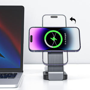 10W 15W <span class=keywords><strong>chargeur</strong></span> sans fil rapide QC3.0 <span class=keywords><strong>chargeur</strong></span> à <span class=keywords><strong>induction</strong></span> magnétique 3-en-1 pour iPhone 14 13 12 et pour AirPods IWatch - Product Image 2