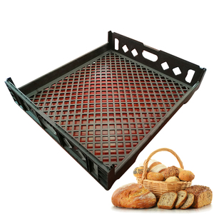 Cajas de plástico Caja plegable apilable Cestas de frutas y verduras móviles con caja de pan - Product Image 4