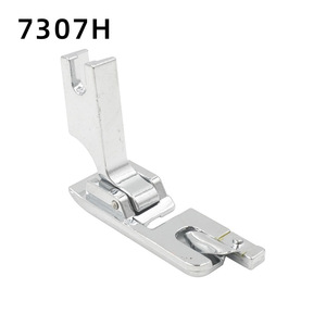 7307H ตัวกดเท้าจักรเย็บผ้าแบบด้ามจับสูง สำหรับเย็บริมผ้า 4 มม. 6 มม. ตะเข็บเรียบ พับได้ ทำจากสแตนเลส ทนทาน - Product Image 1