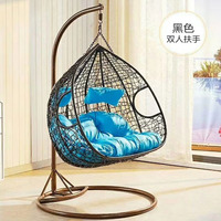 Meubles de jardin modernes pour l'extérieur, hamac suspendu en fer forgé, chaise à bascule en forme de larme, chaise à bascule suspendue en forme d'œuf avec support