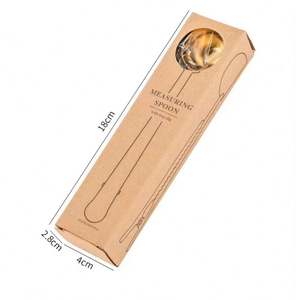 High Custom Logo Stainless Steel Coffee Scoop Kitchen Tools Milk Powder Measuring Scoop Spoon with <b>Bag</b> <b>Clip</b> High Custom Logo - Product Image 3