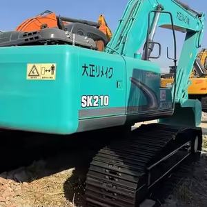 Excavadora usada más vendida de 21 toneladas Excavadora usada japonesa superventas KOBELCO SK210 con alta calidad en stock - Product Image 1