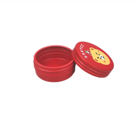 Pot cosmétique en aluminium de 15 ml avec logo personnalisé, bouchon à vis, impression offset, outils de maquillage pour soins de la peau, portable, léger, crème pour le visage