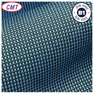 <span class=keywords><strong>Tissu</strong></span> pour chaise d'extérieur certifié CMT <span class=keywords><strong>DIN</strong></span> 4102 B1, <span class=keywords><strong>tissu</strong></span> Oxford <span class=keywords><strong>en</strong></span> polyester 600D bicolore bleu et noir, MOQ 1000 mètres - Product Image 1