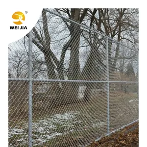 Campione gratuito 2 pollici ciclone filo di recinzione diamante rivestimento in pvc rete metallica chainlink recinzione