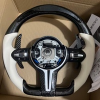 Volant avec affichage LED du régime en fibre de carbone véritable pour BMW F10 F30 F90 F92 F11 F80 F82 F83 F85 F86 F87 X3 X4 X5 M3 M5