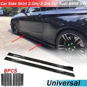StarNav Universel 8 pièces Jupes latérales de voiture 2,0m/2,2m Lèvre de pare-chocs pour séparateurs de carrosserie, kit carrosserie, modification et tuning extérieur - Product Image 3