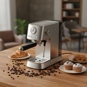 PANCERKA Machine à Café Expresso Portable en Acier Inoxydable Programmable 20 BAR avec Lance Vapeur Électrique Fonctionnant en Français - Product Image 2