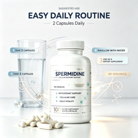 En stock K-green Pure 99% Spermidine Capsules 100g Vitamines et compléments pour femmes et hommes Durée de conservation de 24 mois Stocker dans un endroit frais et sec