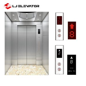 Hành khách Kính thang máy thép không gỉ Vòng lan can hành khách nâng hành khách gương kết thúc thang máy <span class=keywords><strong>cabin</strong></span> - Product Image 3