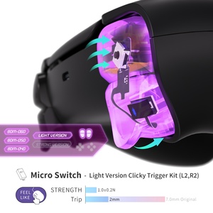 EXtremeRate Mouse Click <b>Micro</b> <b>Switch</b>-Light Version Shoulder Buttons Hair Trigger Click Kit for PS5 Controller BDM-040/050/060 - Product Image 4