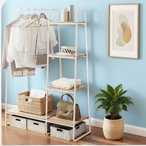 Cửa hàng trưng bày đứng với gương treo quần áo giá cho hàng may mặc quần áo kệ trưng bày - Product Image 6