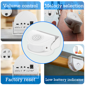 Sensore di movimento Wireless PIR campanello del negozio allarme allarme antifurto - Product Image 2